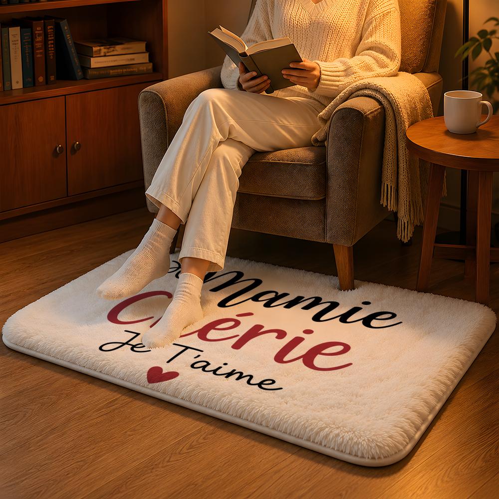 Home Textiles Notes - Mamie Love Notes Floor Mat Soft