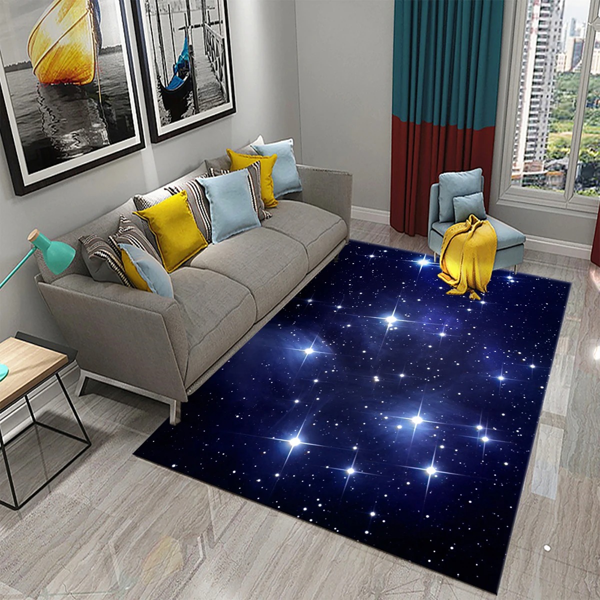 Star Carpet Space Galaxy Area  – обзор и цена Galaxy Home Textiles