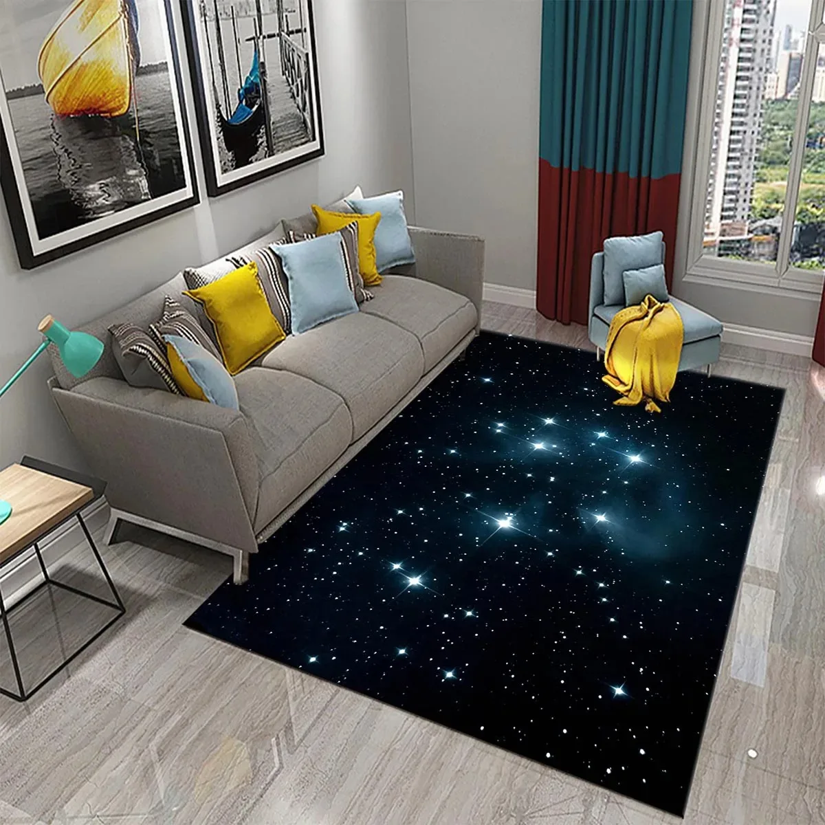 Star Carpet Space Galaxy Area  – обзор и цена Galaxy Home Textiles