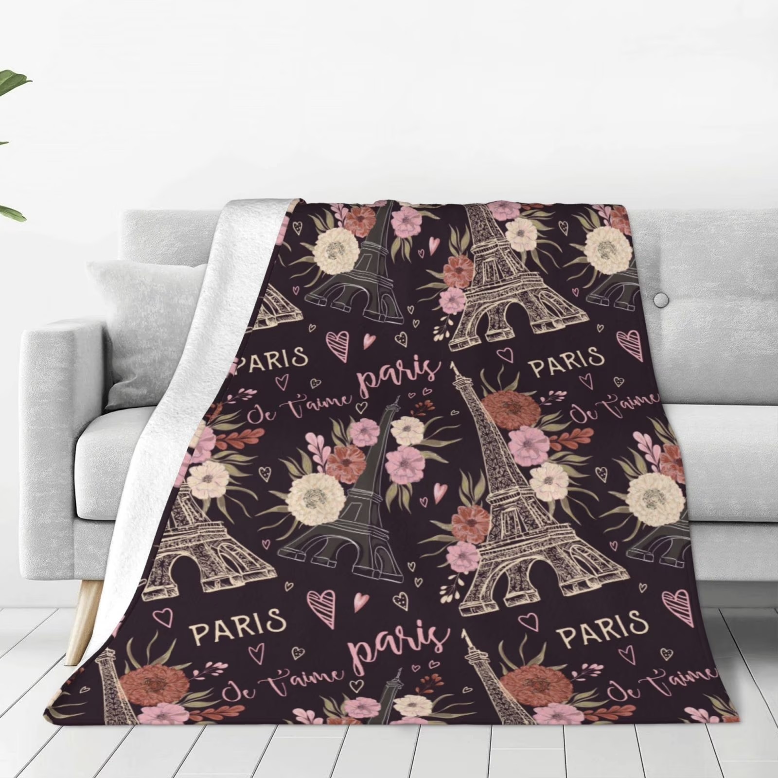 Romantic Paris Eiffel Tower Fl – обзор и цена Home Textiles Paris