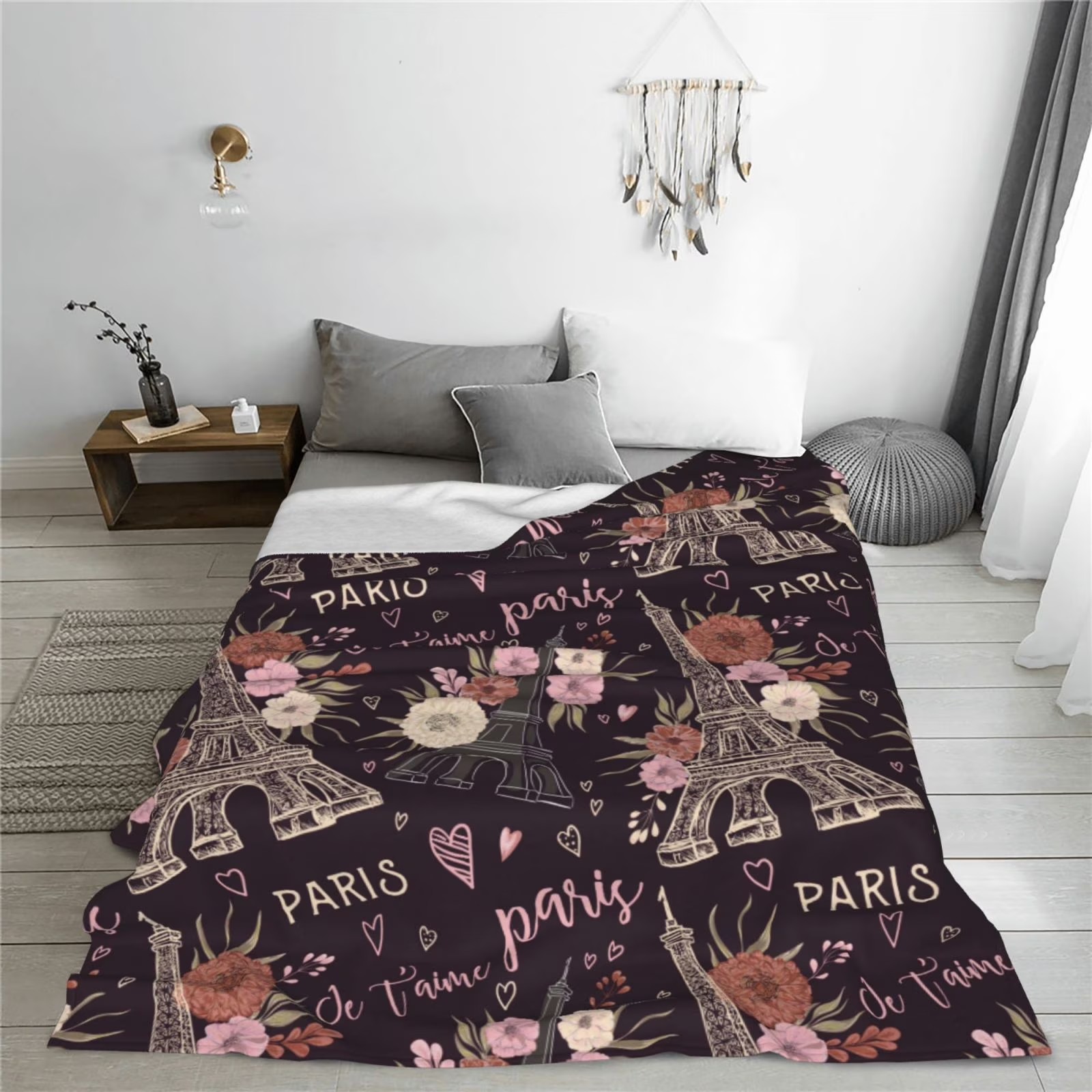 Romantic Paris Eiffel Tower Fl – обзор и цена Home Textiles Paris