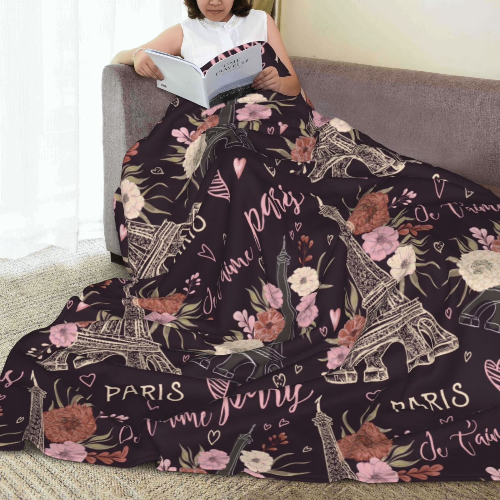 Romantic Paris Eiffel Tower Fl – обзор и цена Home Textiles Paris