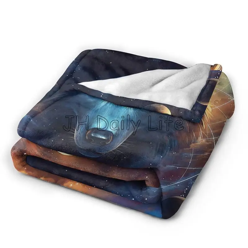 Cool Wolf Galaxy Moon Print Bl – обзор и цена Galaxy Home Textiles