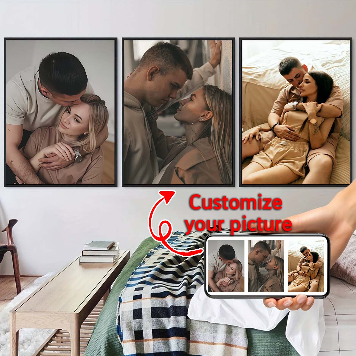 Triptych - 2D custom photo woo – обзор и цена Home Textiles & Furnishings