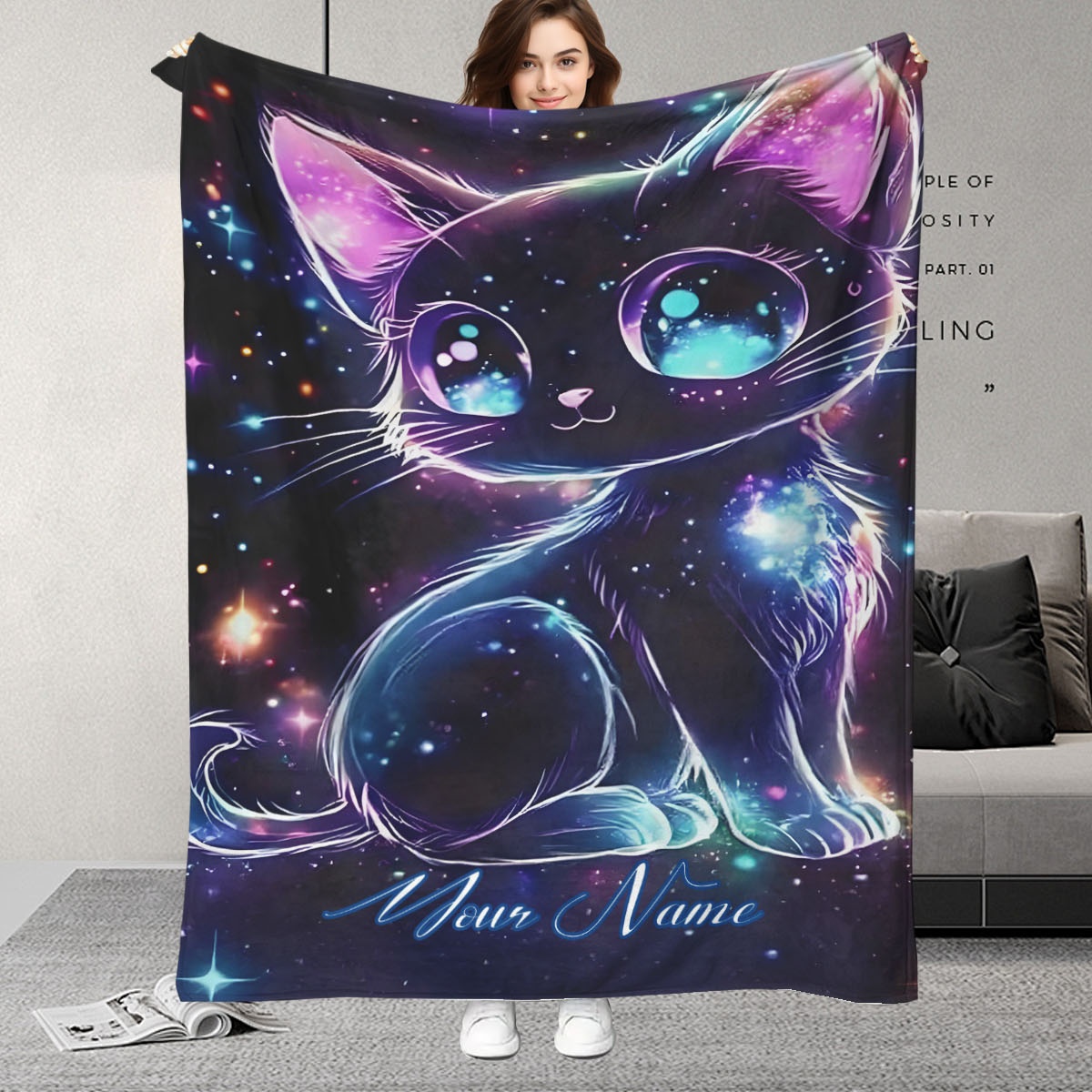 Customizable Name Galaxy Cat P – обзор и цена Galaxy Home Textiles