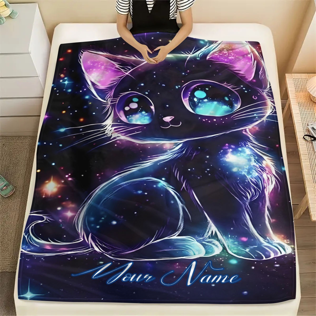Customizable Name Galaxy Cat P – обзор и цена Galaxy Home Textiles
