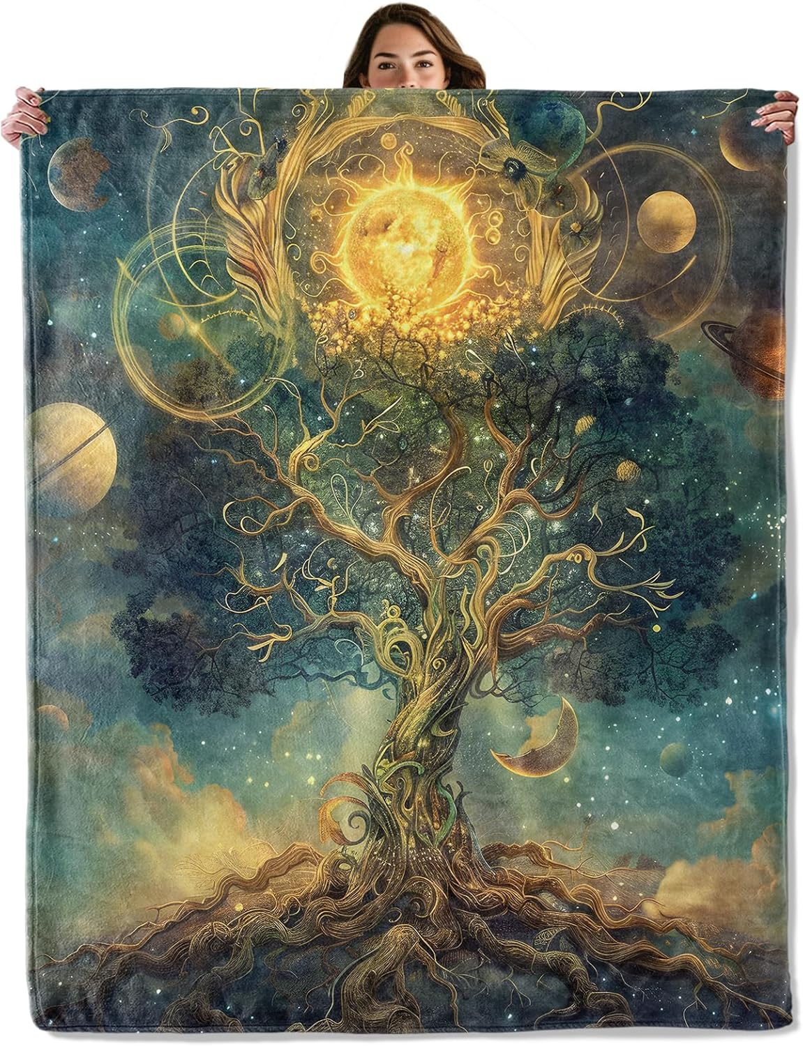 Cosmic tree blanket galaxy cel – обзор и цена Galaxy Home Textiles