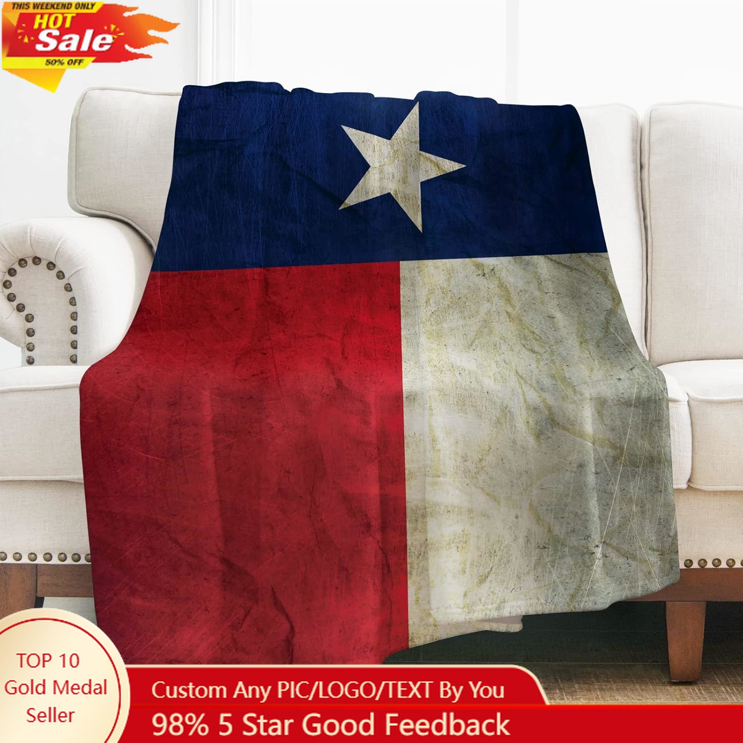 Levens Texas Flag Throw Blanke – обзор и цена Home Textiles & Furnishings