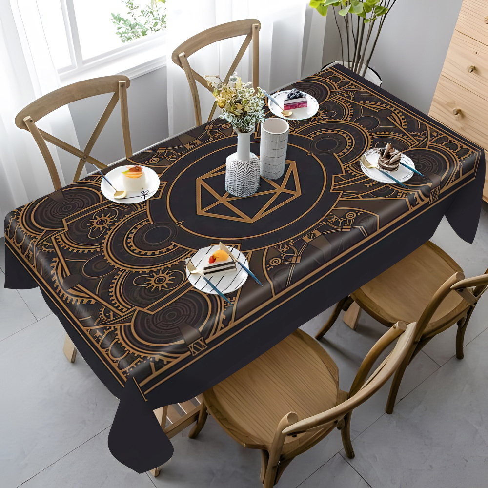Steampunk Black Golden Gear Pa – обзор и цена Home Textiles & Furnishings