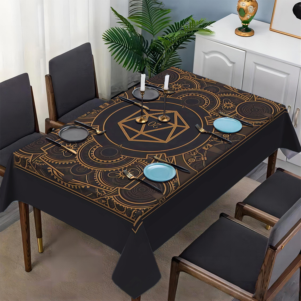 Steampunk Black Golden Gear Pa – обзор и цена Home Textiles & Furnishings