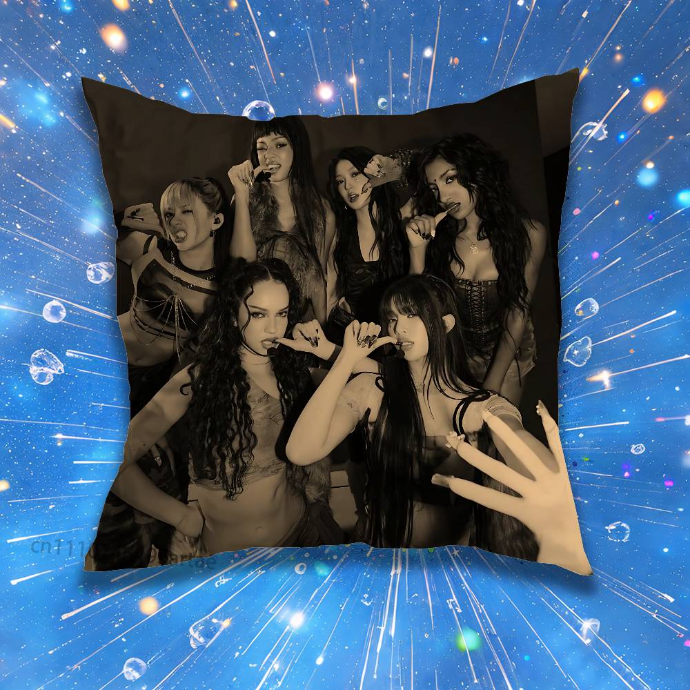 Girl Group K-Katseye Pillow fo – обзор и цена Home Textiles Group