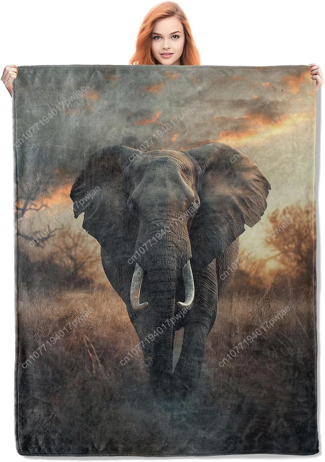 Elephant Fleece Blanket, Reali – обзор и цена Home Textiles & Furnishings