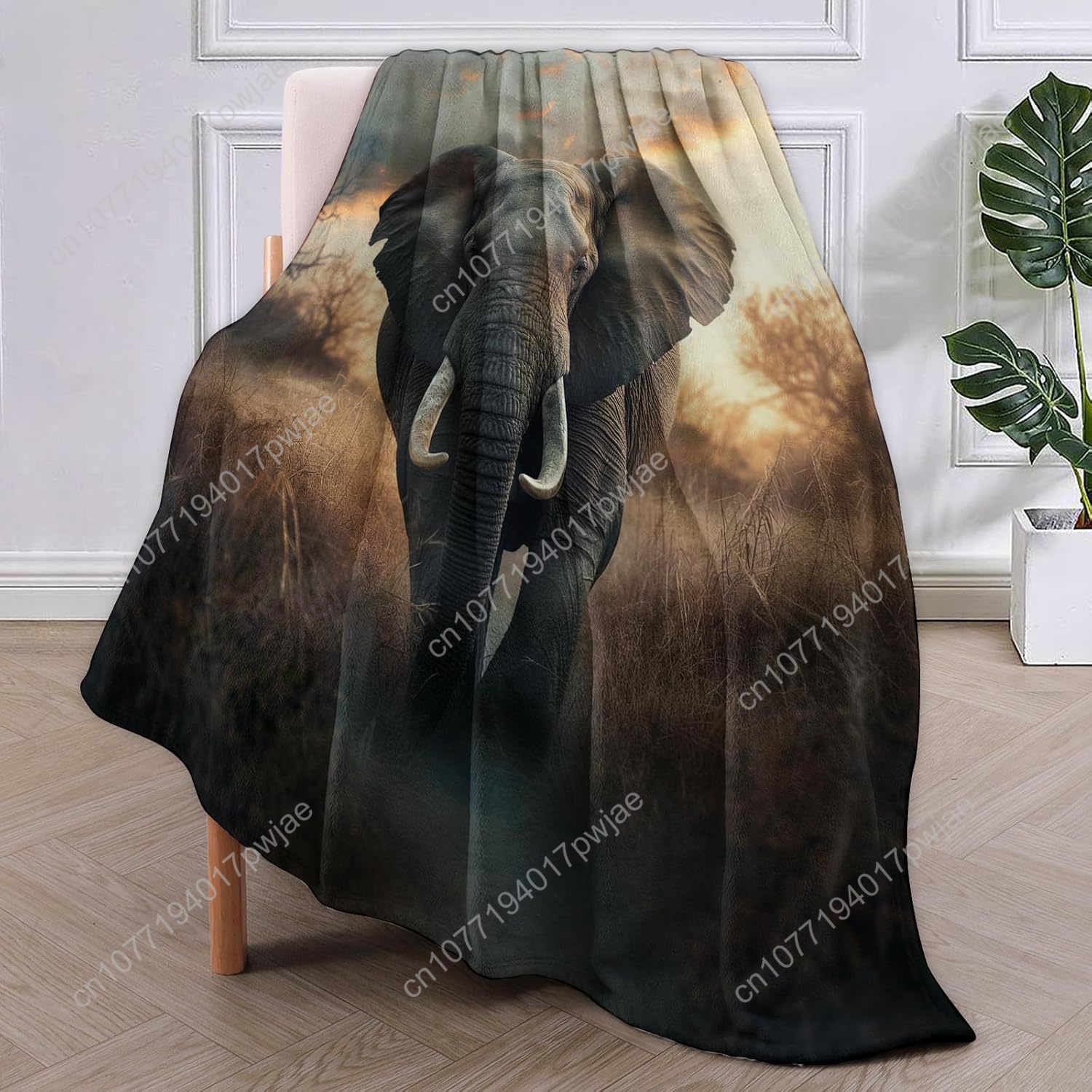 Elephant Fleece Blanket, Reali – обзор и цена Home Textiles & Furnishings