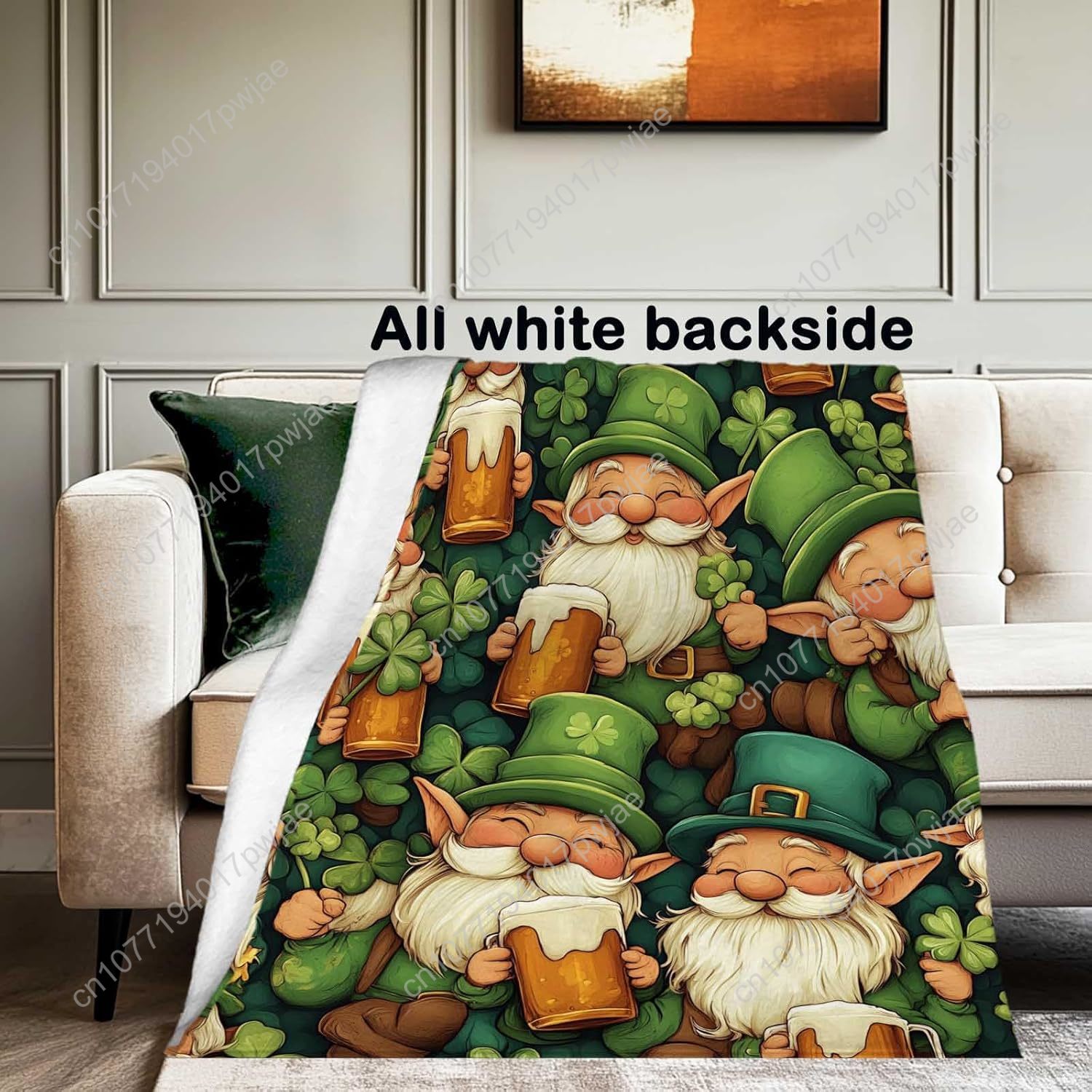 St. Patrick’s Day Gnome Throw  – обзор и цена Home Textiles & Furnishings