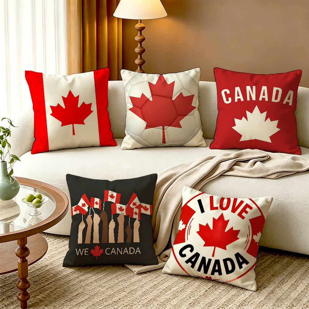 C-Canada Flag Cotton Linen Squ – обзор и цена Home Textiles Canada