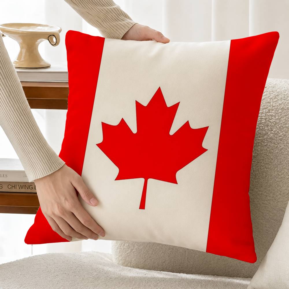 C-Canada Flag Cotton Linen Squ – обзор и цена Home Textiles Canada