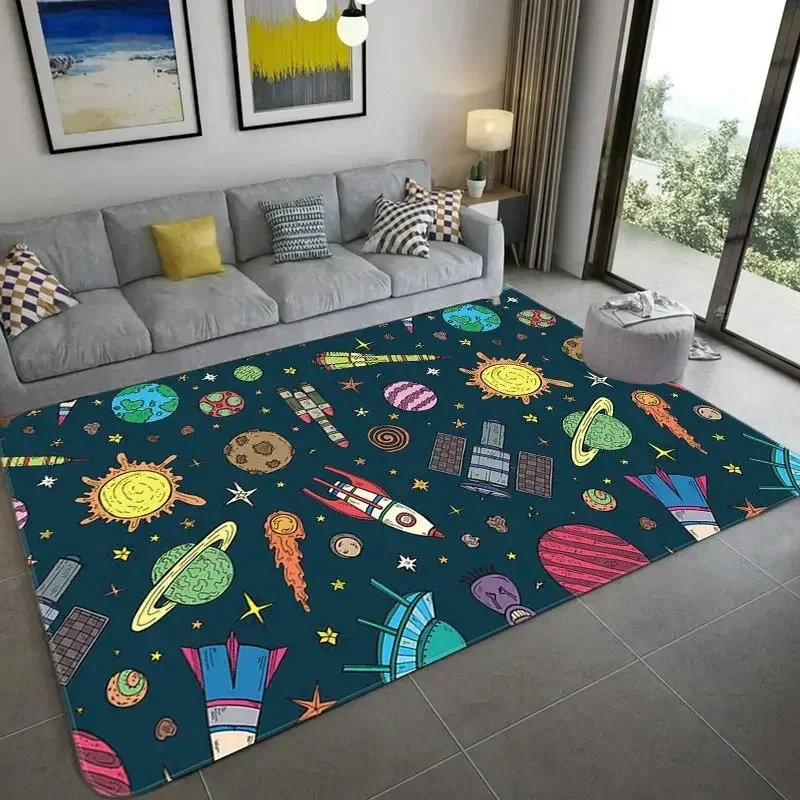 Cartoon Space Astronaut Carpet – обзор и цена Galaxy Home Textiles
