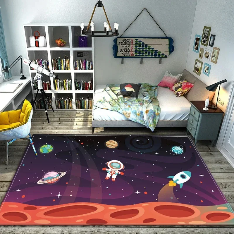 Cartoon Space Astronaut Carpet – обзор и цена Galaxy Home Textiles