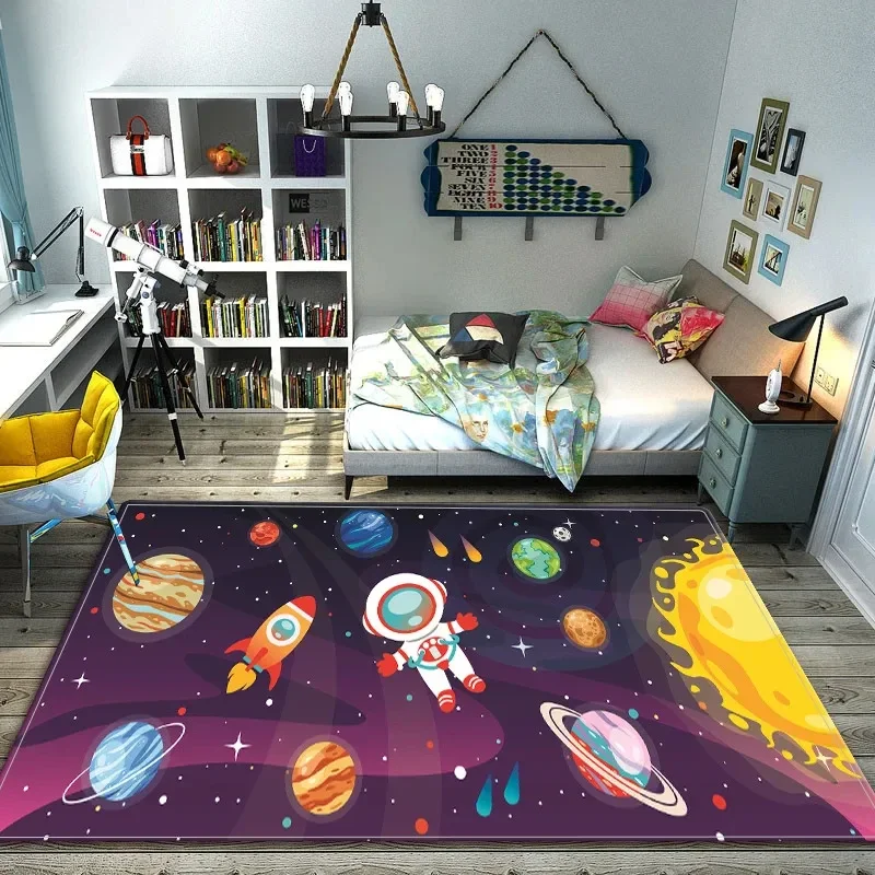 Cartoon Space Astronaut Carpet – обзор и цена Galaxy Home Textiles