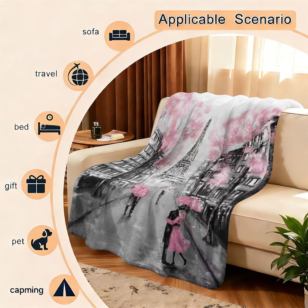 Paris Rainy Day Romantic Flann – обзор и цена Home Textiles Paris