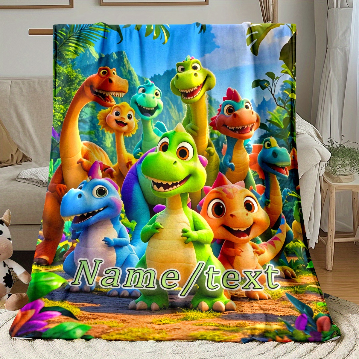 Personalized Dinosaur Blanket  – обзор и цена Home Textiles Group