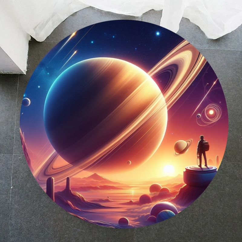 Galaxy Round Rug Universe Spac – обзор и цена Galaxy Home Textiles